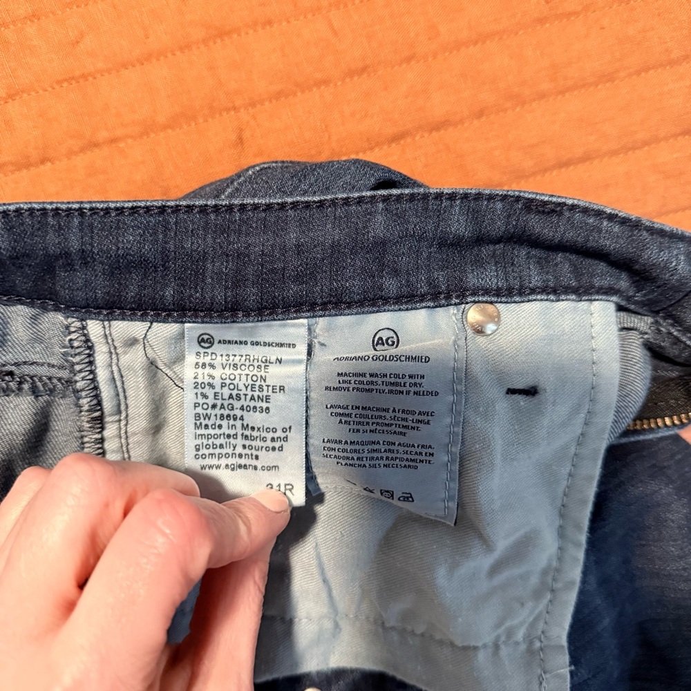 Ag Adriano Goldschmied Stevie Ankle Slim Straight Jean - Picture 4 of 5